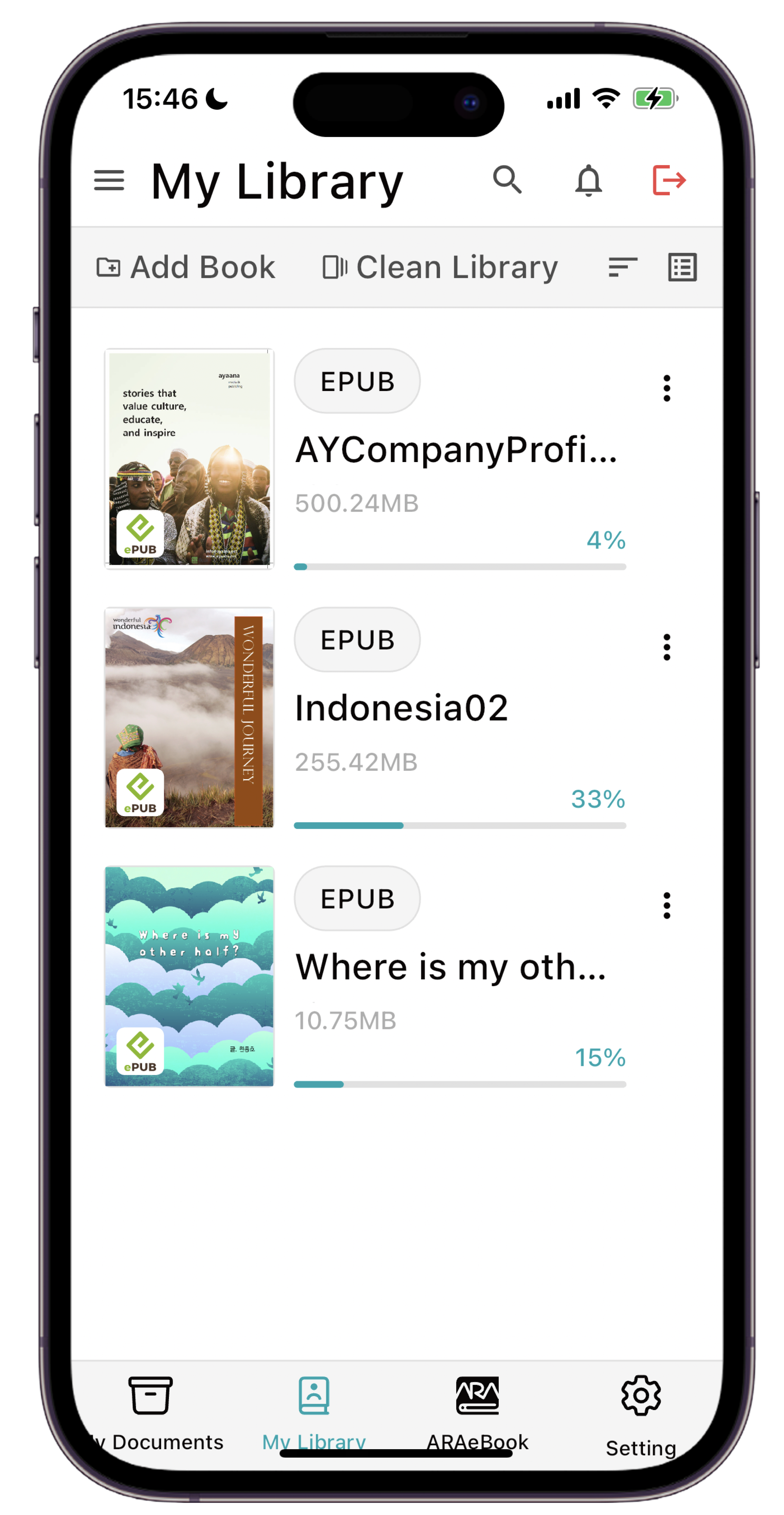 app example screen